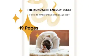 Przewodnik "The Kundalini Energy Reset" (19 stron) pokazuje, jak oczyścić czakry, transformując umysł i ciało.