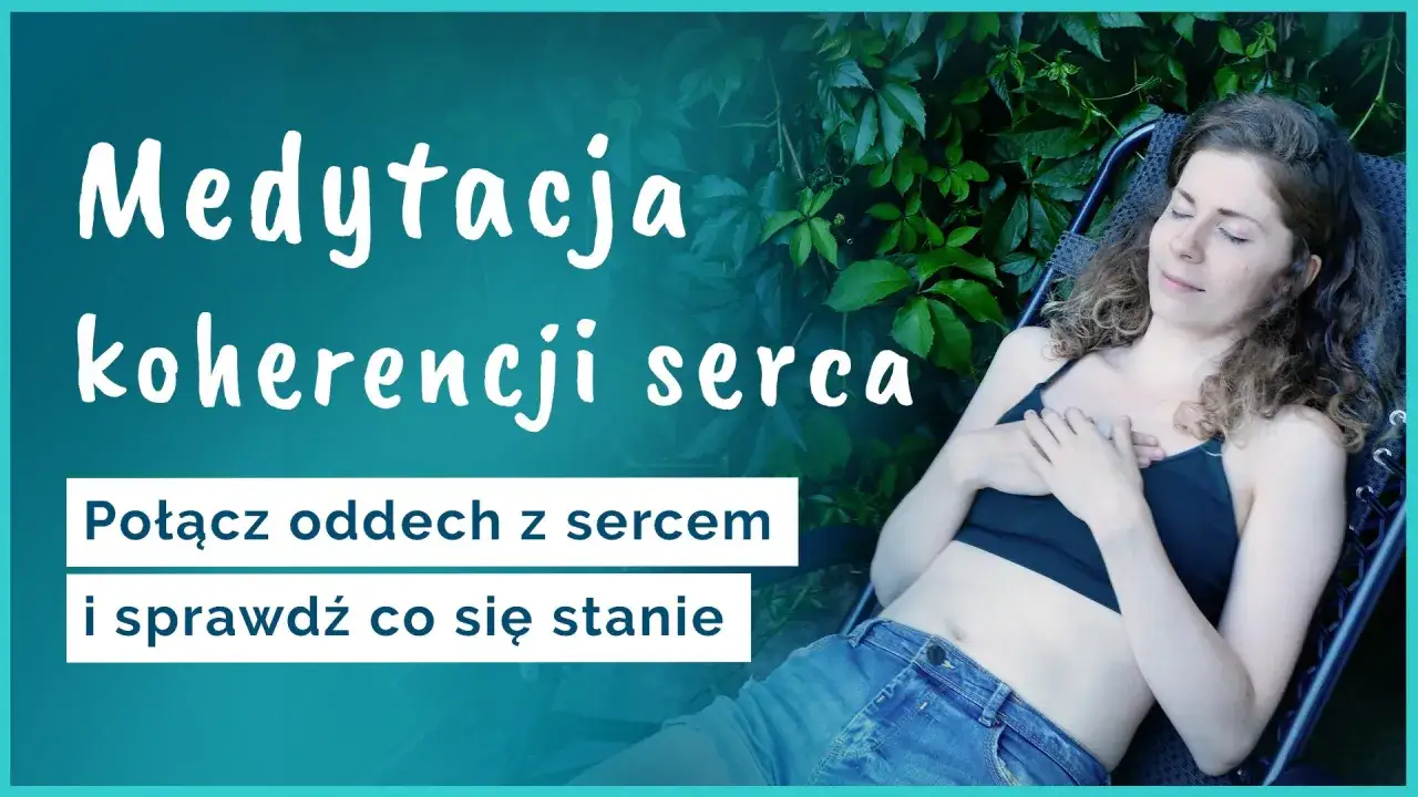 Kobieta odpoczywa na leżaku, dłonie na sercu. Napis: